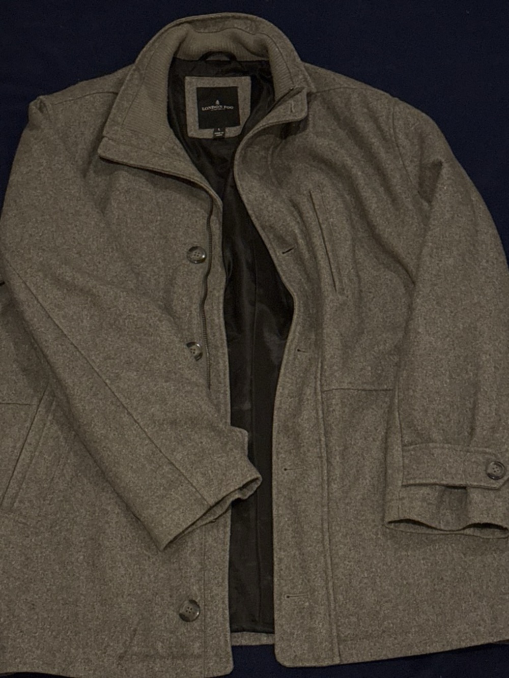 London Fog Men’s Grey Pea Coat